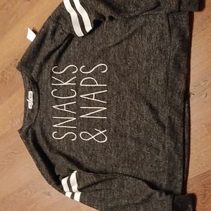 Snacks and naps long sleeved shirt